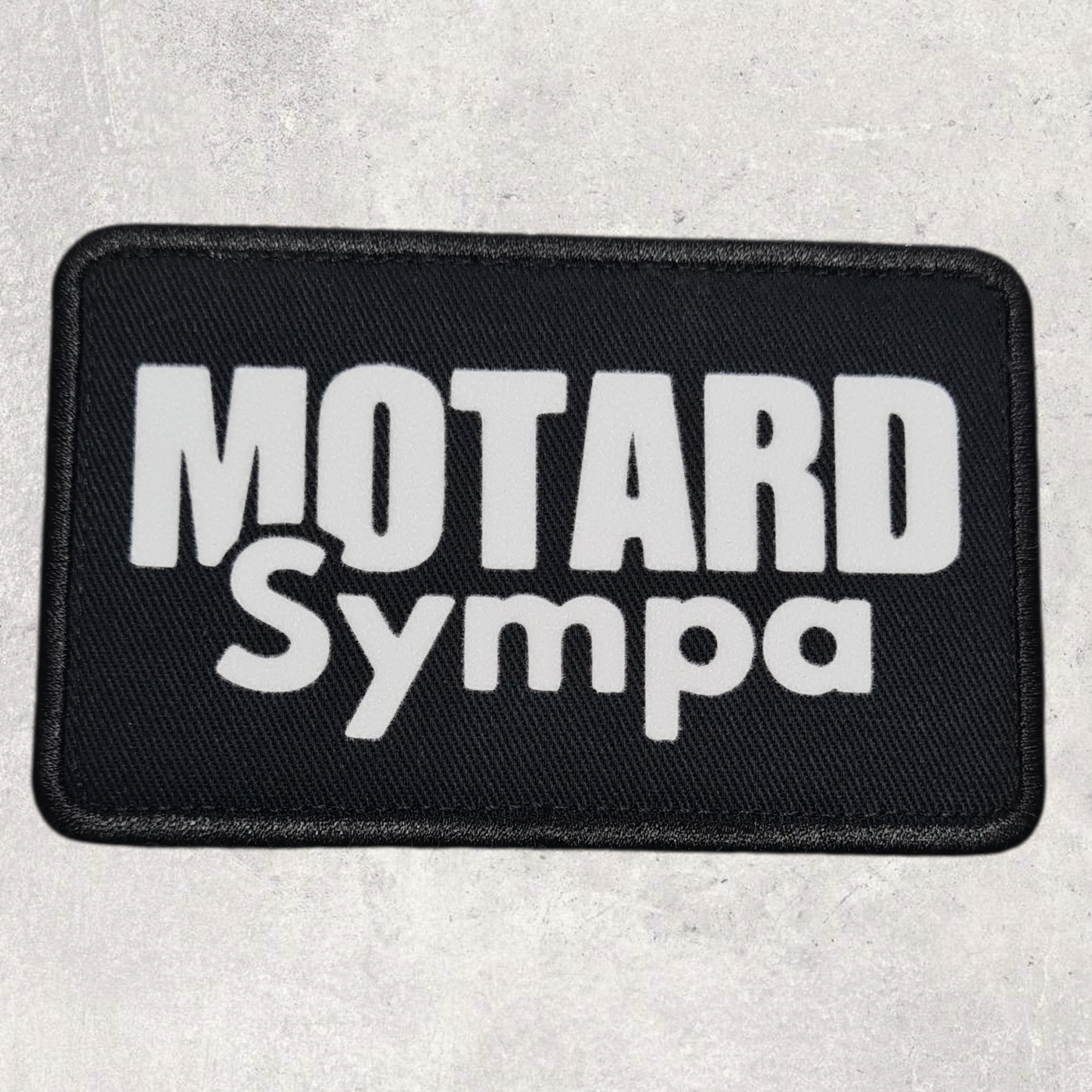 Patch amovible " Motard sympa "