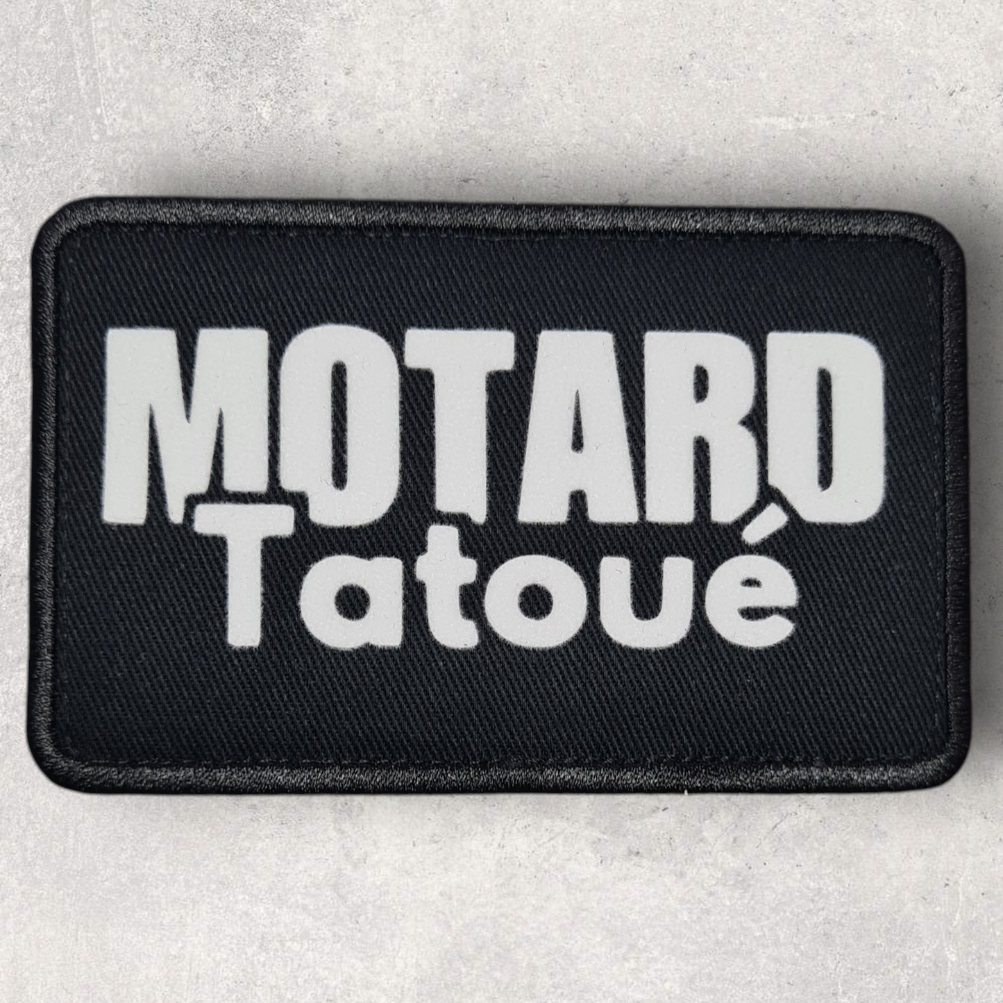 Patch amovible " Motard tatoué "