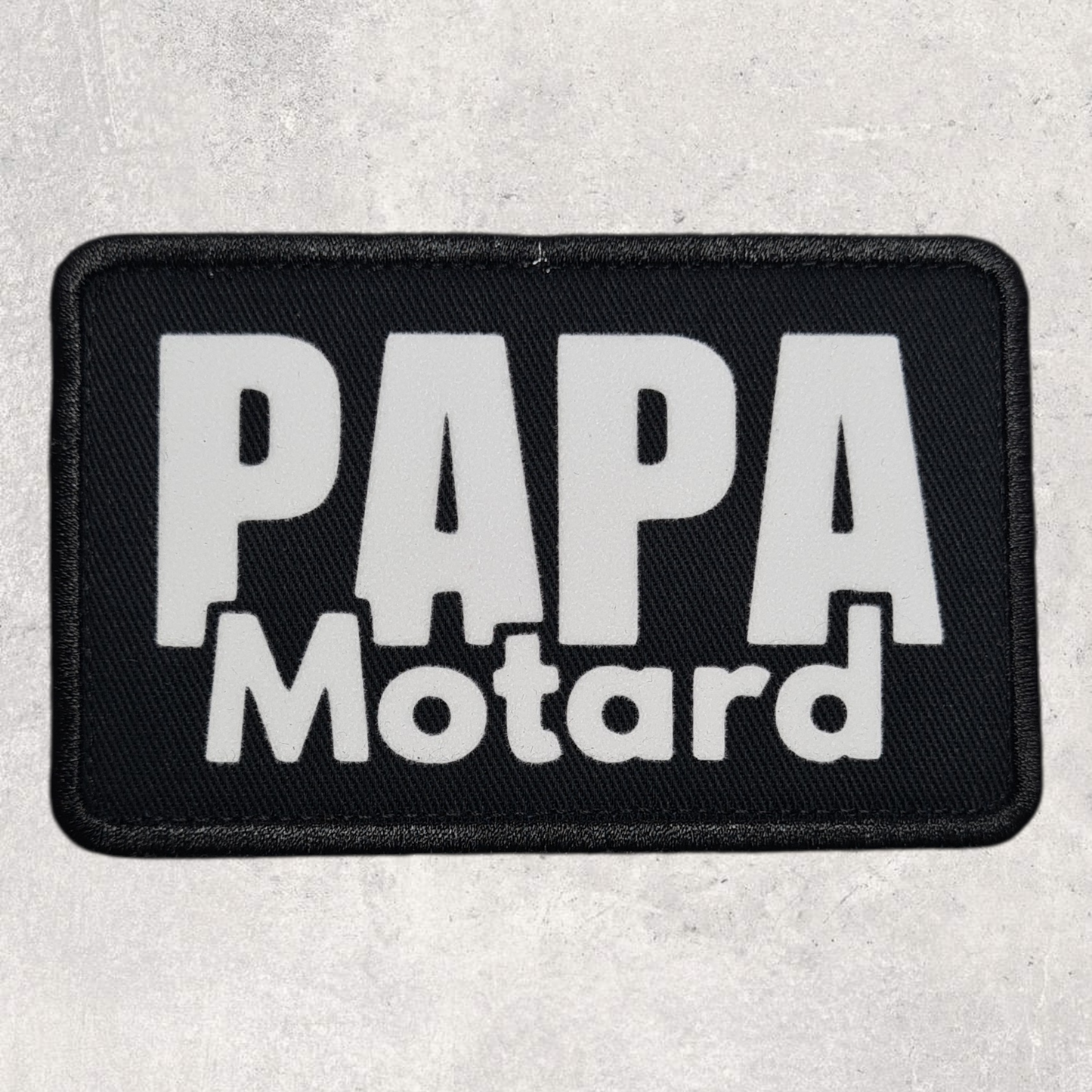 Patch amovible " Papa motard "