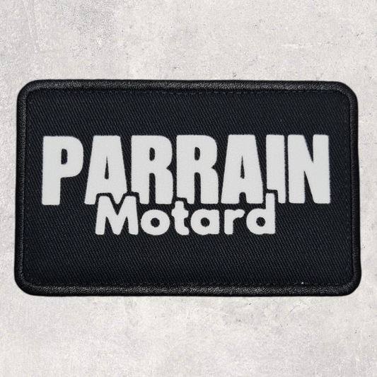 Patch amovible " Parrain motard "