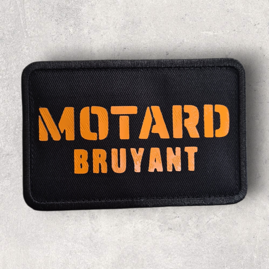 Patch amovible " Motard bruyant "
