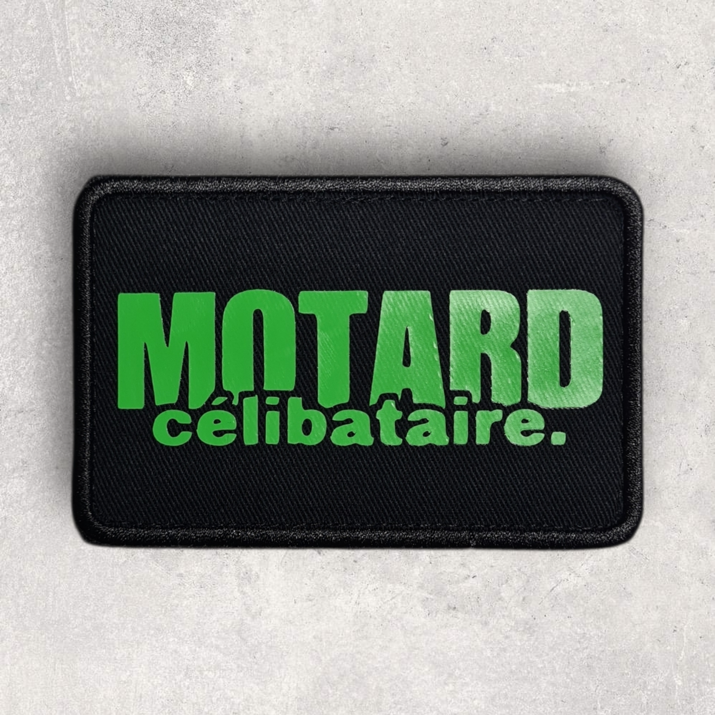 Patch amovible " Motard célibataire "