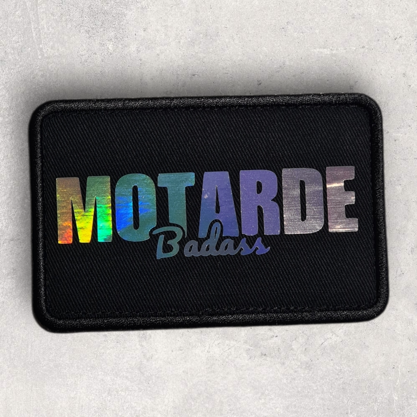 Patch amovible " Motarde badass "