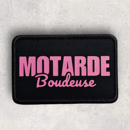 Patch amovible " Motarde boudeuse "