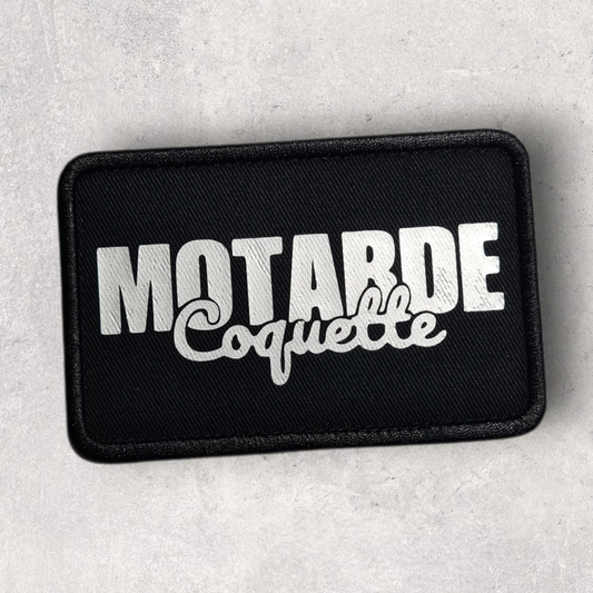 Patch amovible " Motarde coquette "
