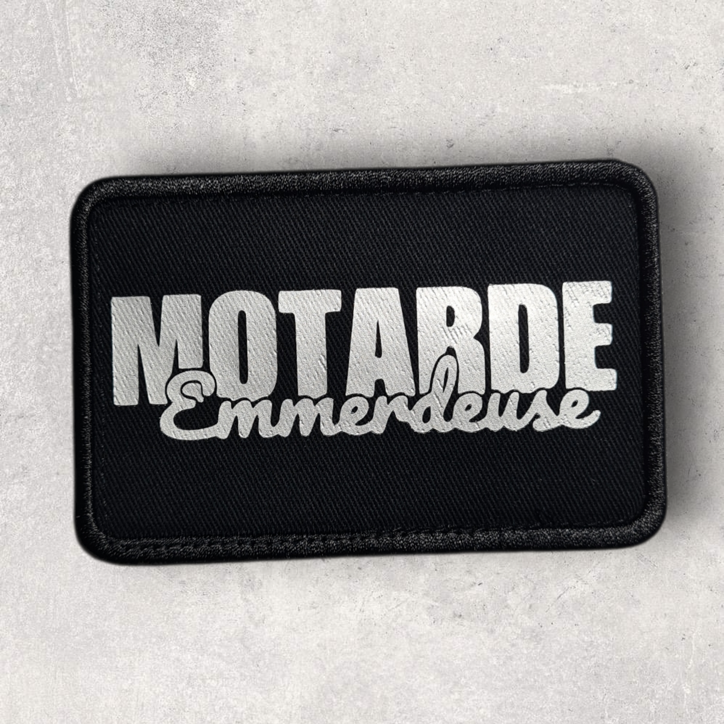 Patch amovible " Motarde emmerdeuse "