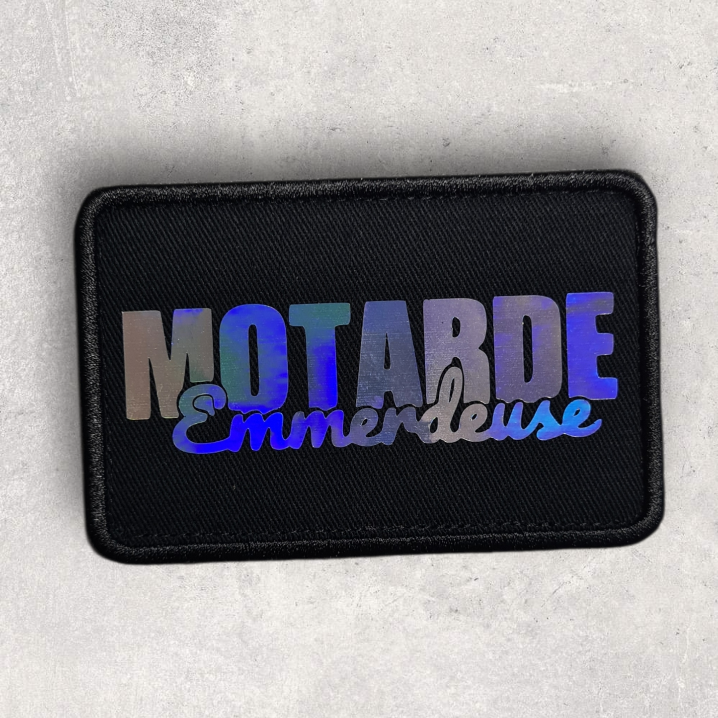 Patch amovible " Motarde emmerdeuse "