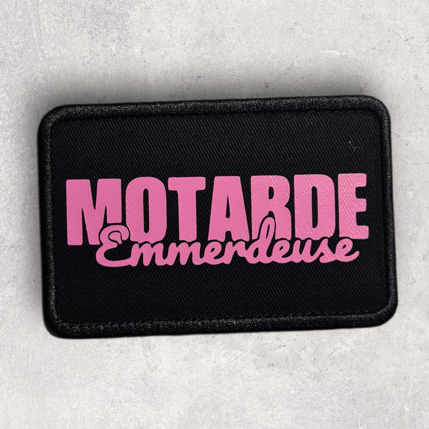 Patch amovible " Motarde emmerdeuse "