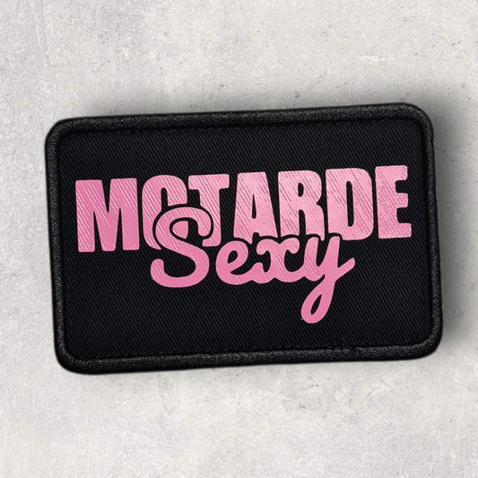 Patch amovible " Motarde sexy "