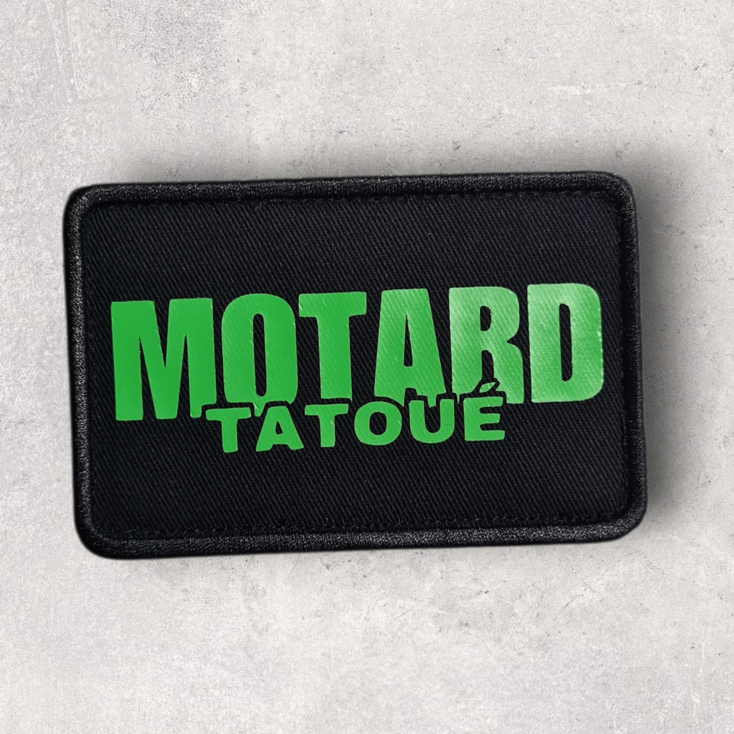 Patch amovible " Motard tatoué "