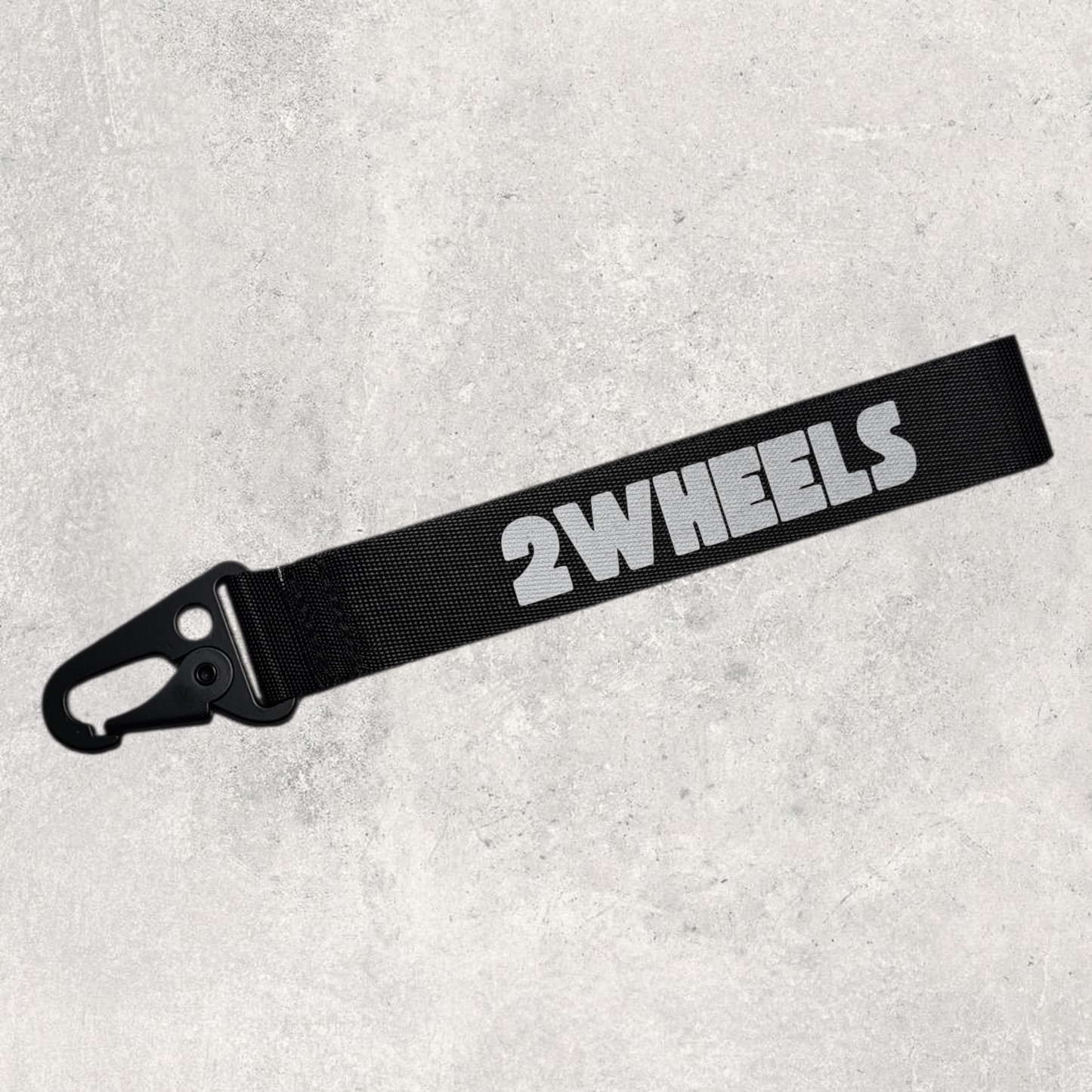Porte-clés " 2wheels " gris réfléchissant