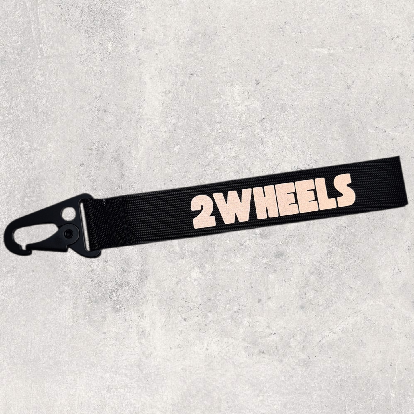 Porte-clés " 2wheels " gris réfléchissant