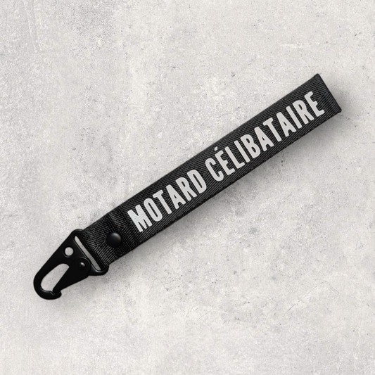 Porte-clés " Motard célibataire "