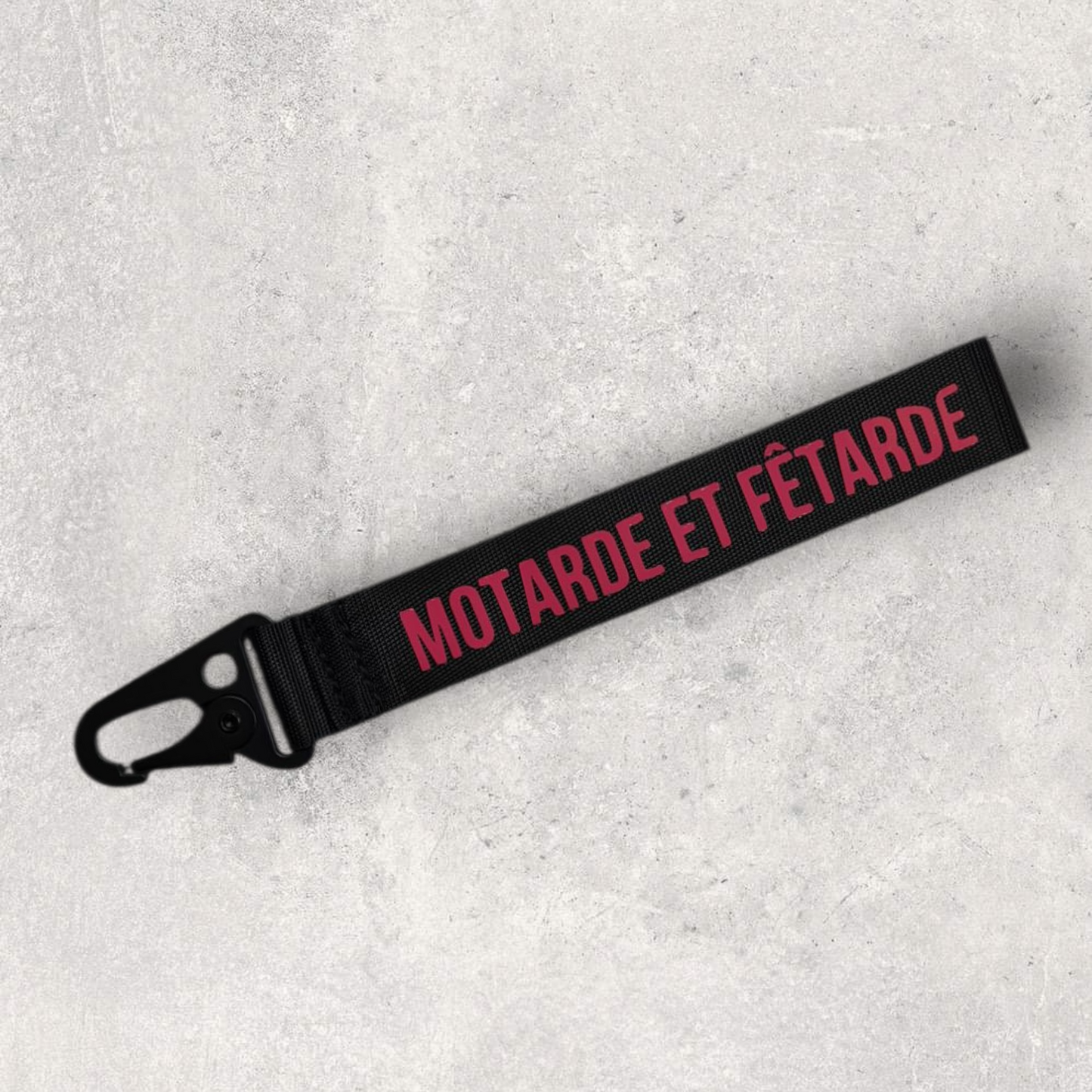 Porte-clés " Motarde et fêtarde "