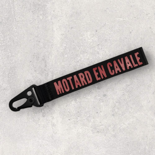 Porte-clés " Motard en cavale "