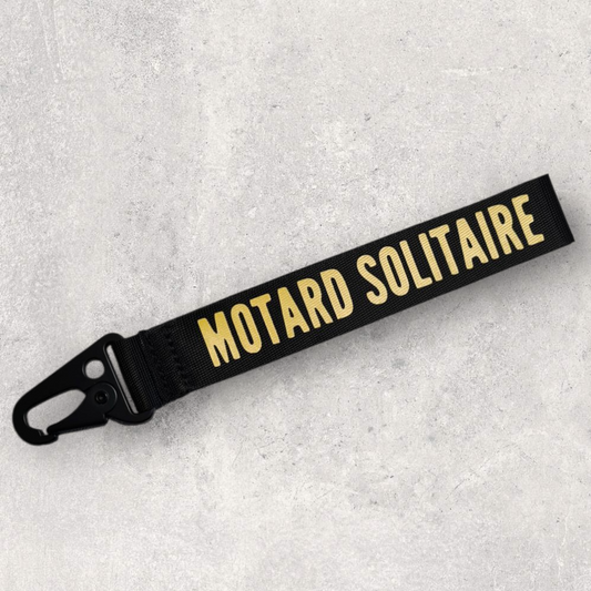 Porte-clés " Motard solitaire "