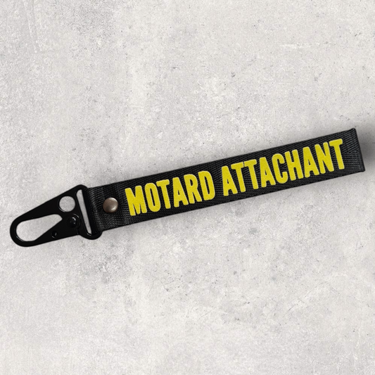 Porte-clés " Motard attachant "