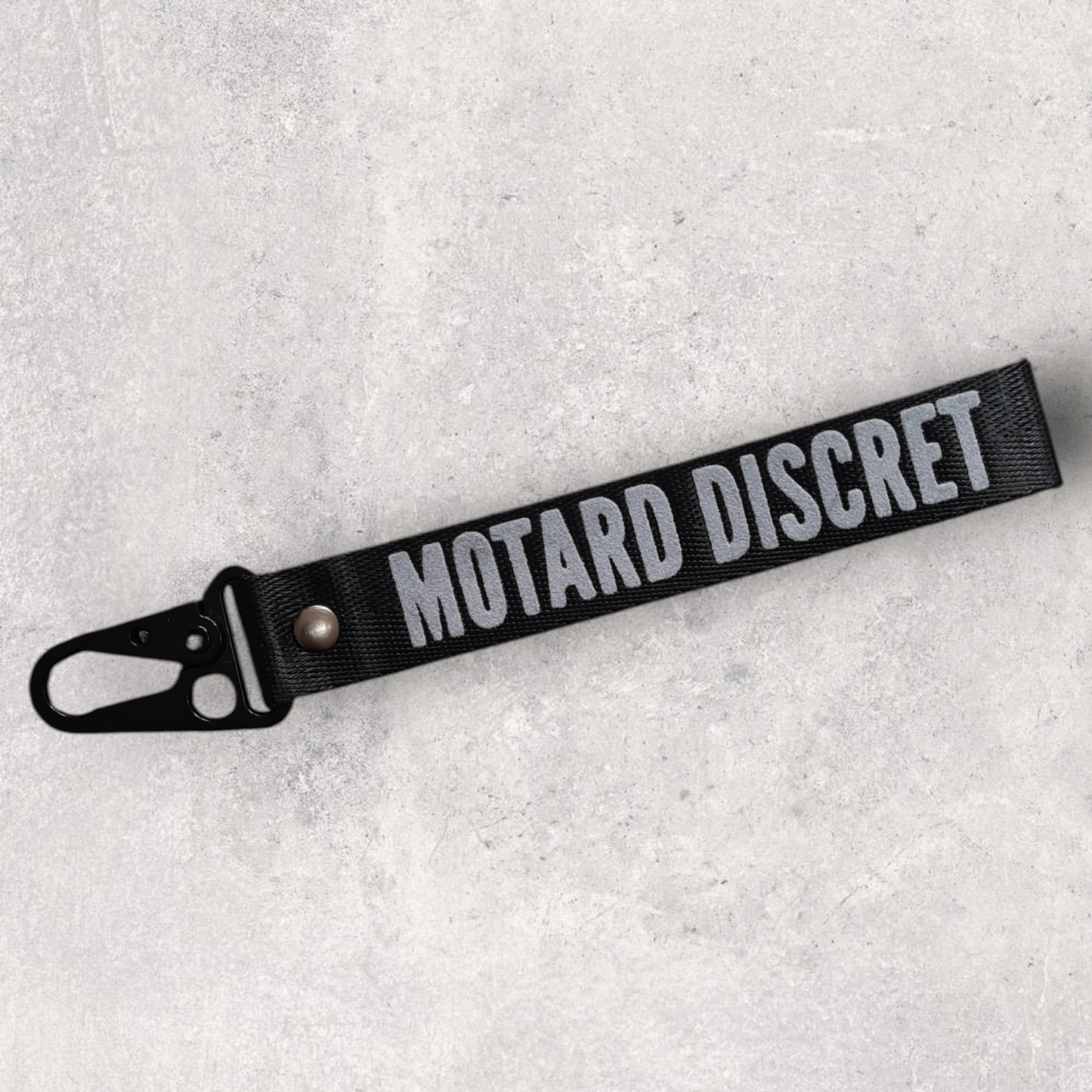 Porte-clés " Motard discret "