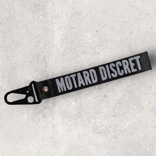 Porte-clés " Motard discret "