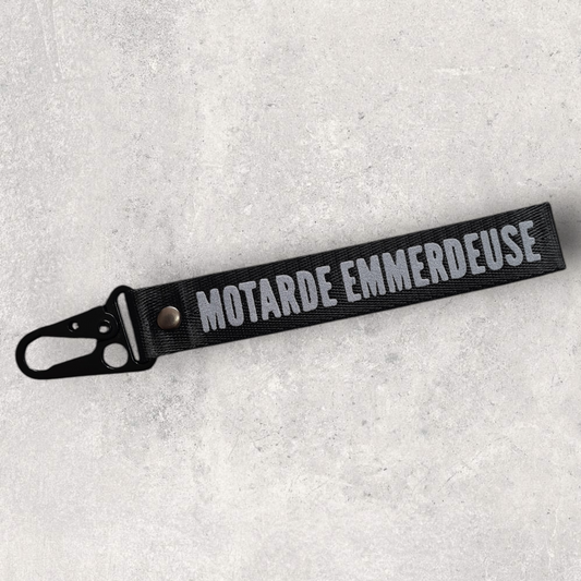 Porte-clés " Motarde emmerdeuse "