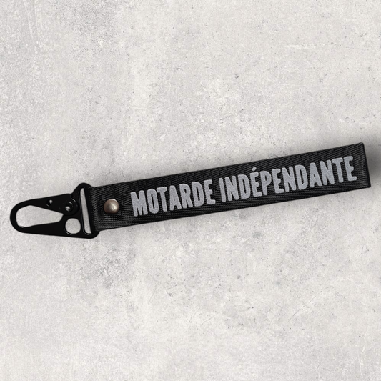 Porte-clés " Motarde indépendante "