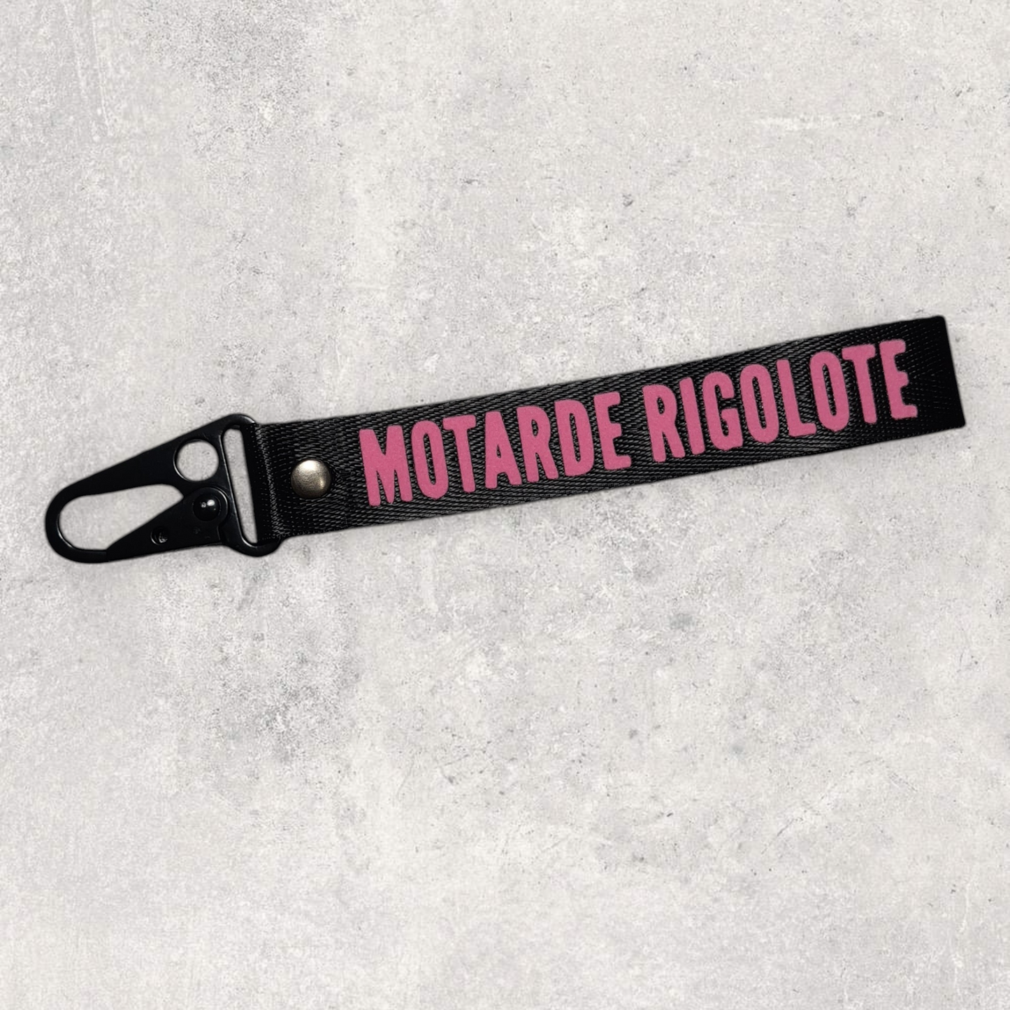 Porte-clés " Motarde rigolote "