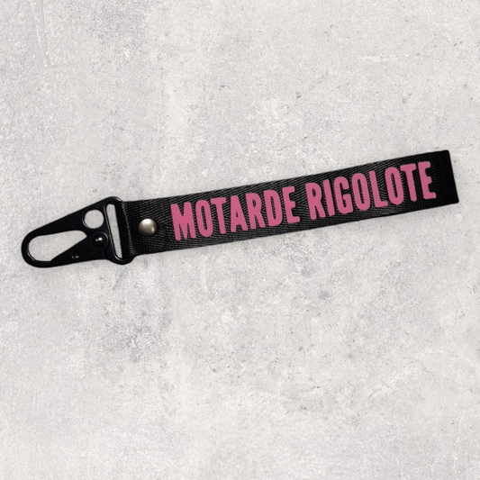 Porte-clés " Motarde rigolote "