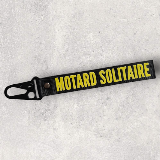 Porte-clés " Motard solitaire "