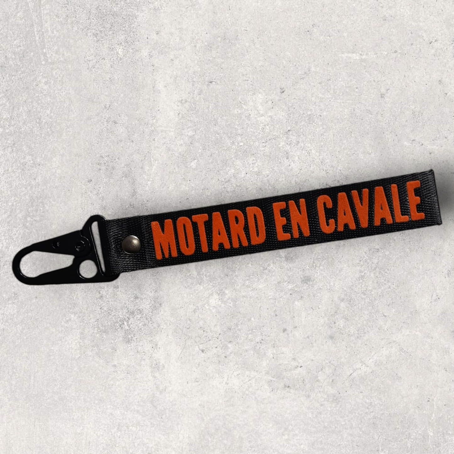 Porte-clés " Motard en cavale "