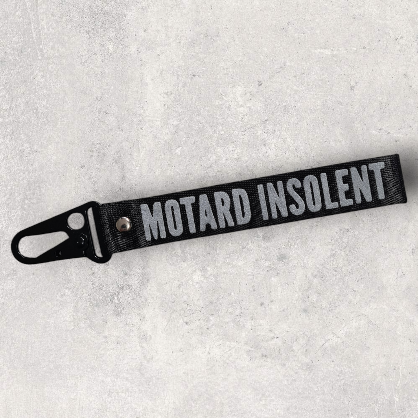 Porte-clés " Motard insolent "