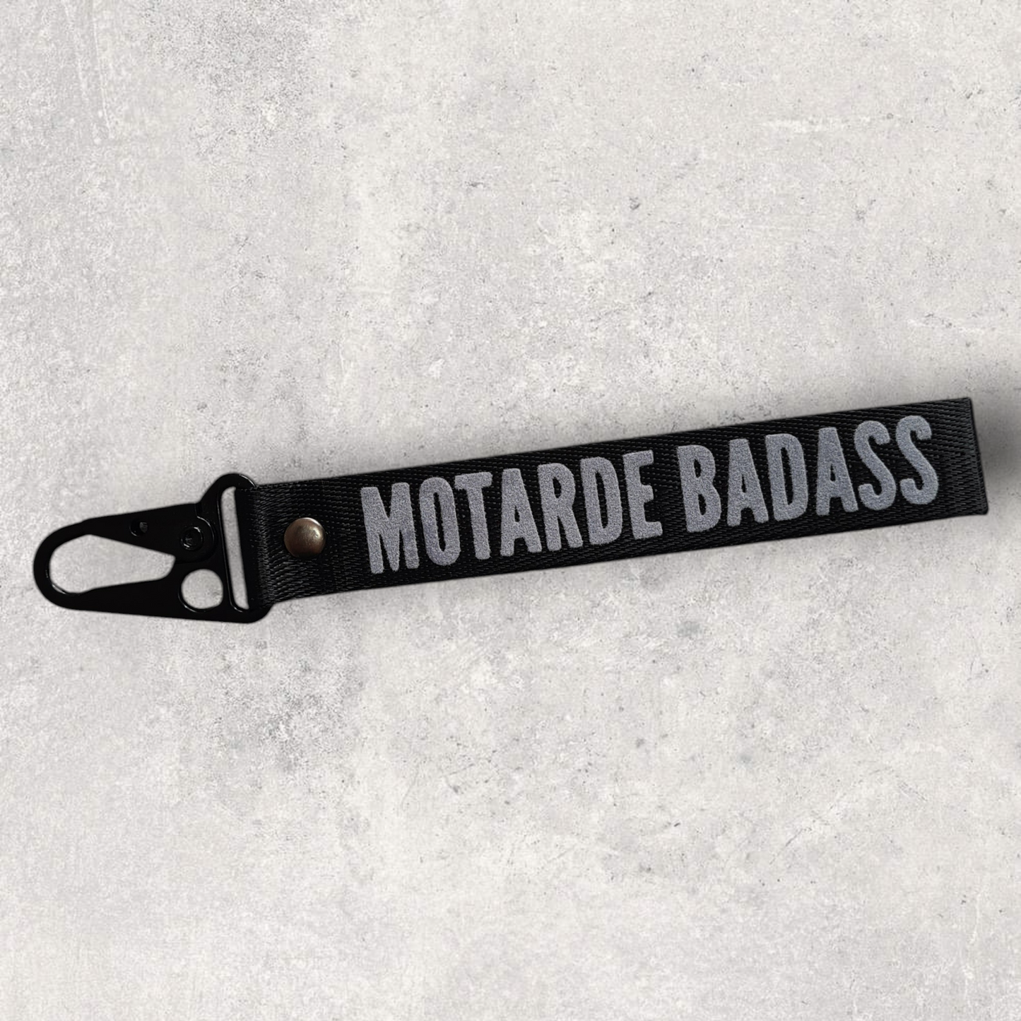 Porte-clés " Motarde badass "
