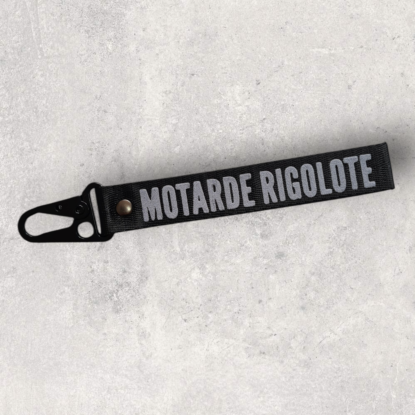 Porte-clés " Motarde rigolote "