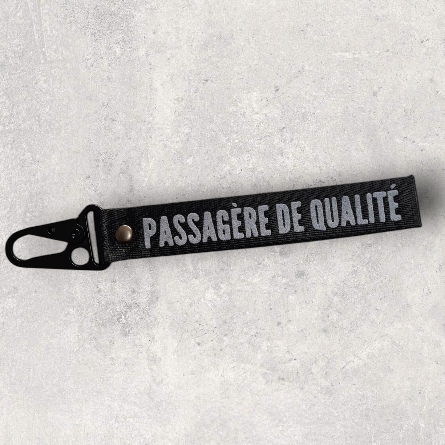 Porte-clés " Passagère de qualité "