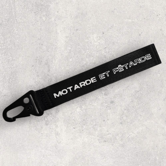 Porte-clés " Motarde et fêtarde "