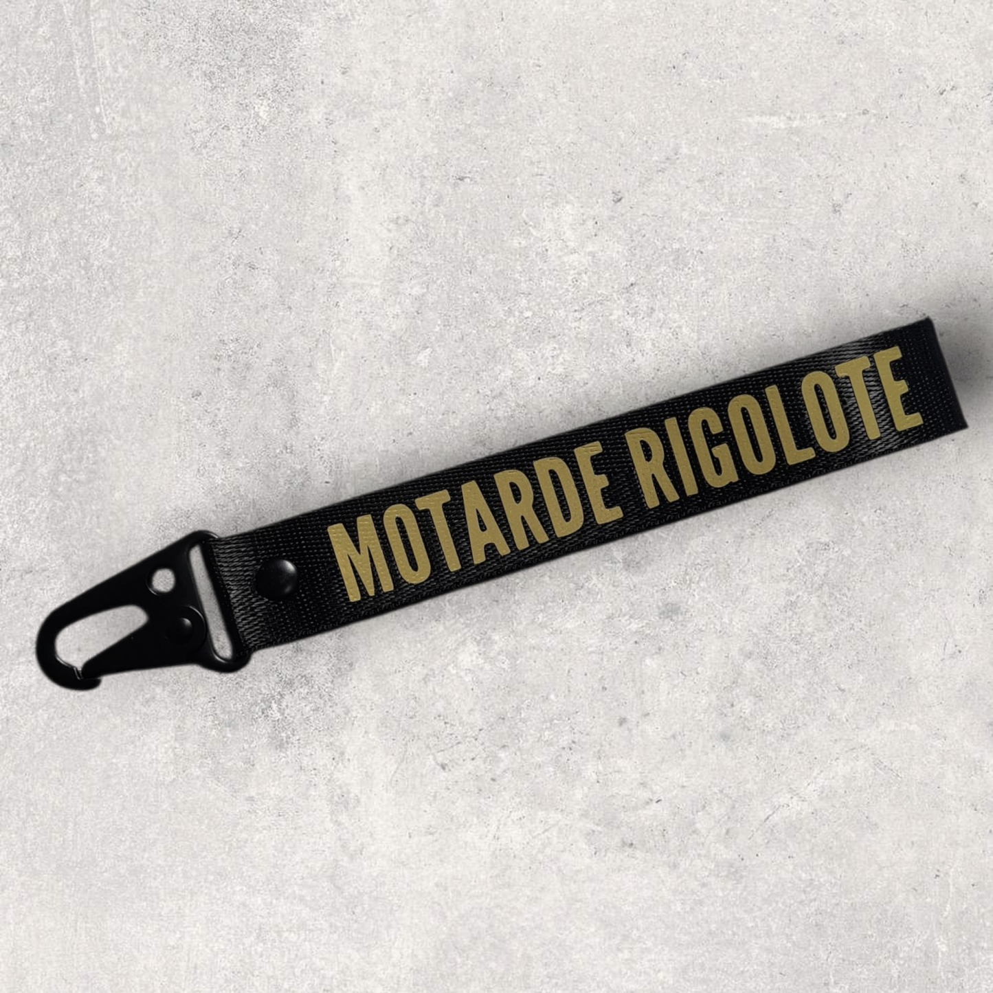 Porte-clés " Motarde rigolote "