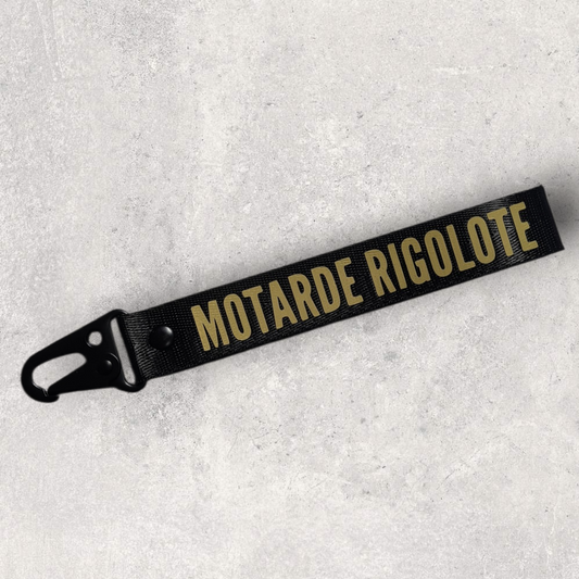 Porte-clés " Motarde rigolote "