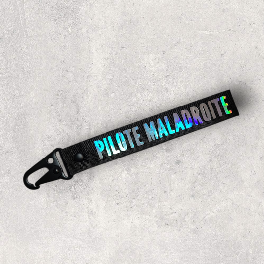 Porte-clés " Pilote maladroite " holographique