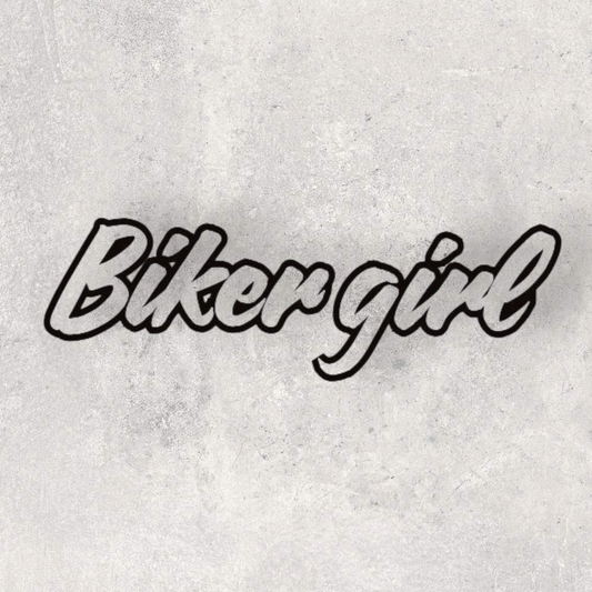 Stickers pour motarde " Biker girl "