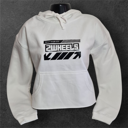Sweat à capuche court " Motorbike 2wheels " pour motarde