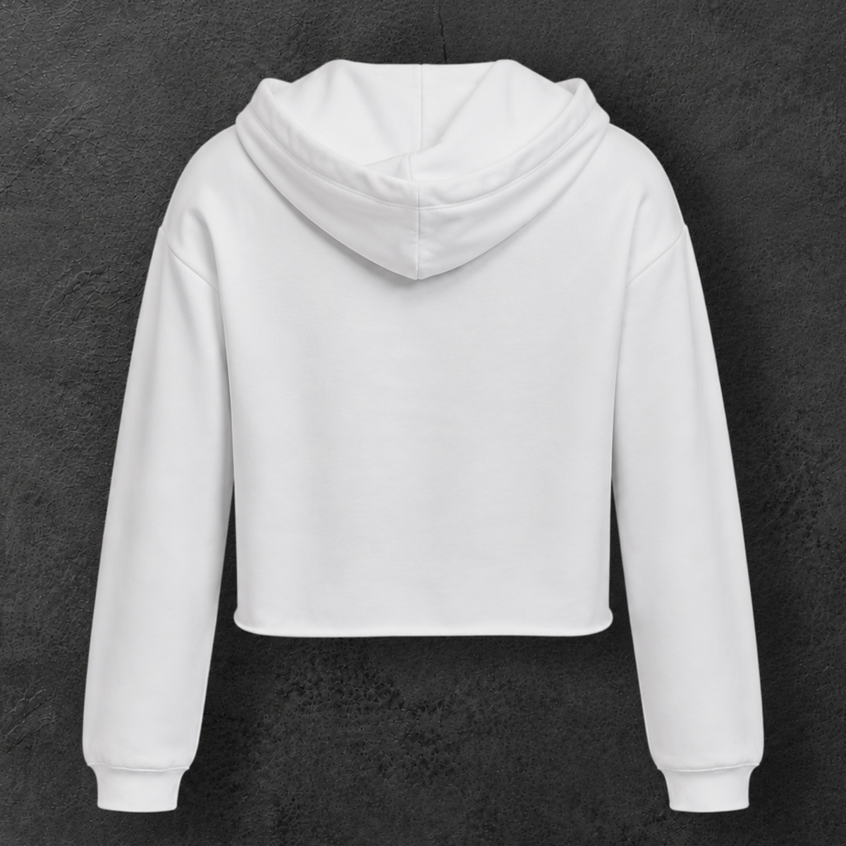 Sweat à capuche court " Petite blonde motarde "