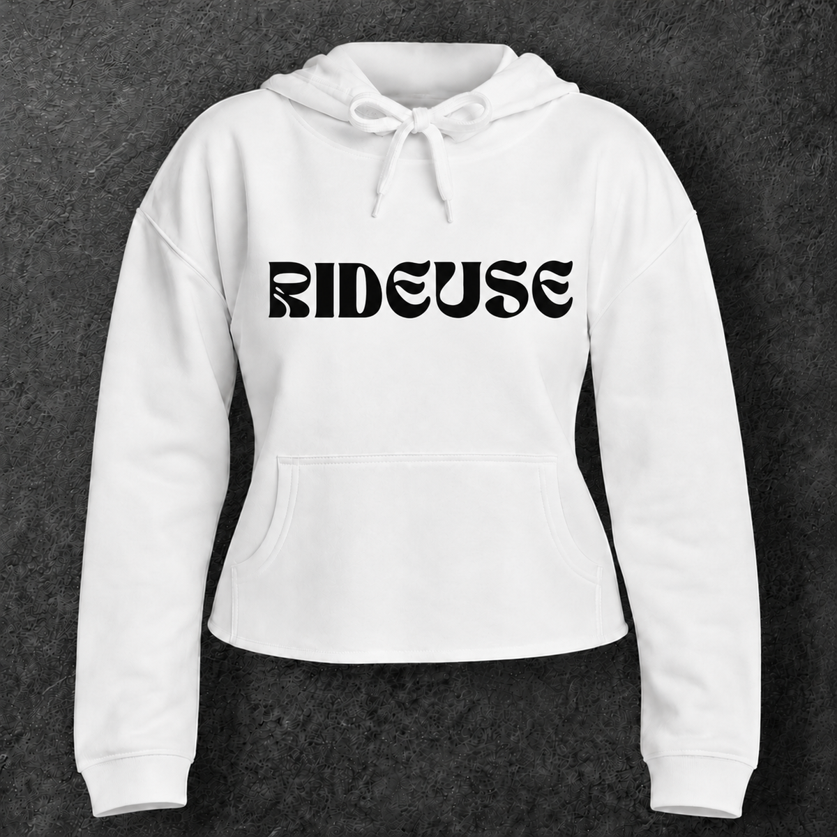 Sweat court à capuche " Rideuse "