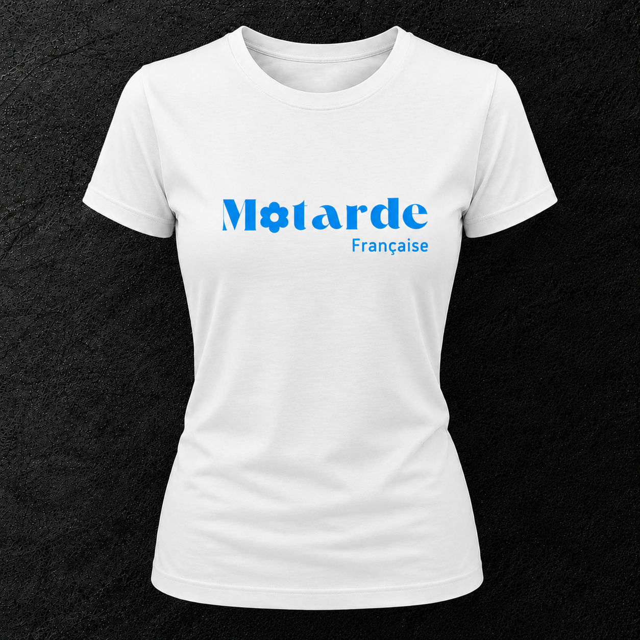 T-shirt blanc " Motarde Française "