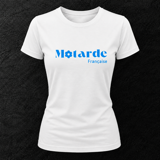 T-shirt blanc " Motarde Française "