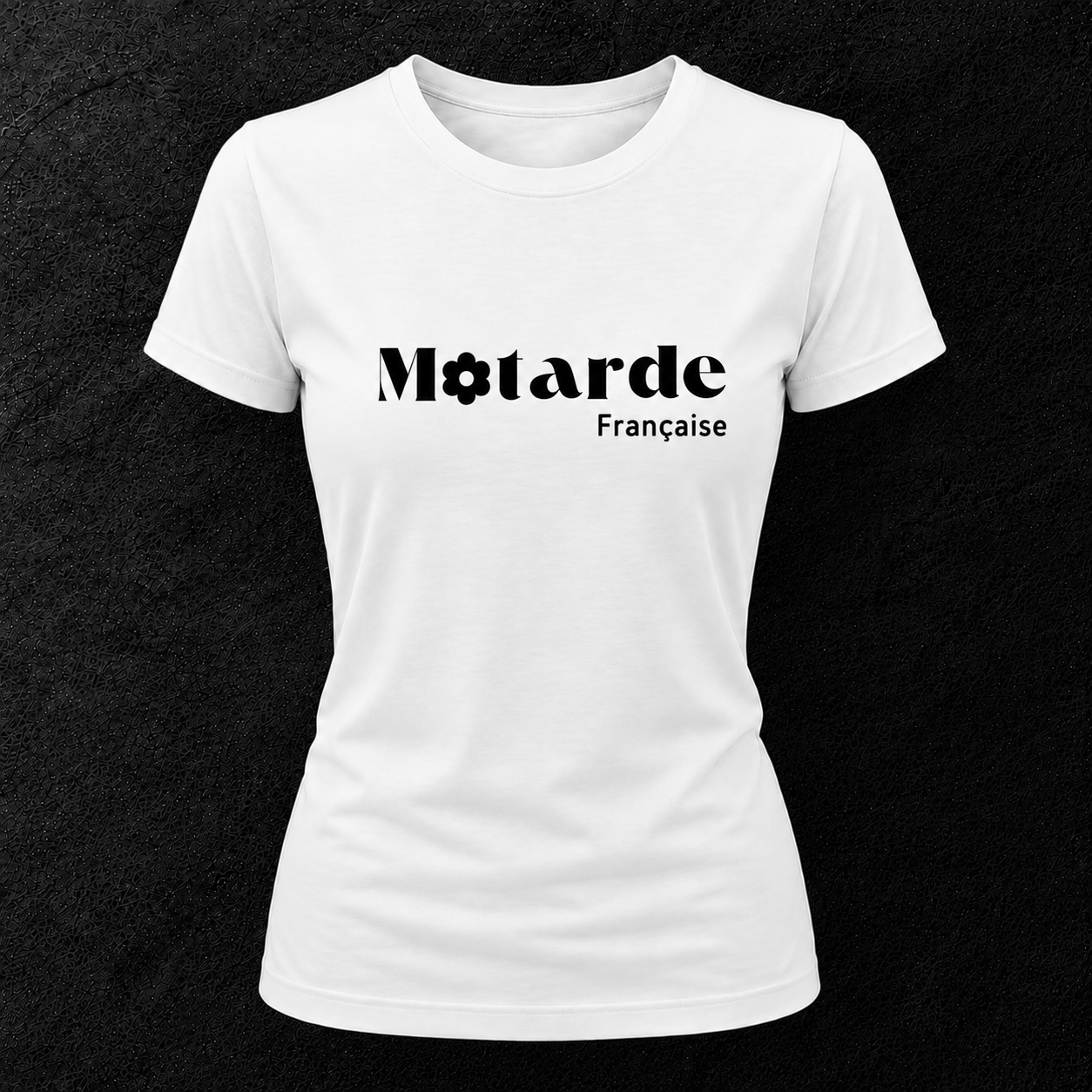 T-shirt blanc " Motarde Française "