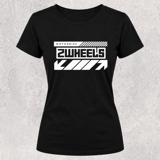T-shirt noir " Motorbike 2wheels "