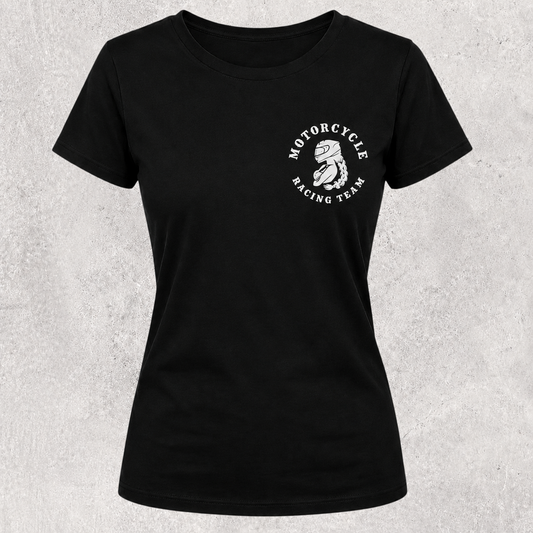 T-shirt noir " Motorcycle racing team "