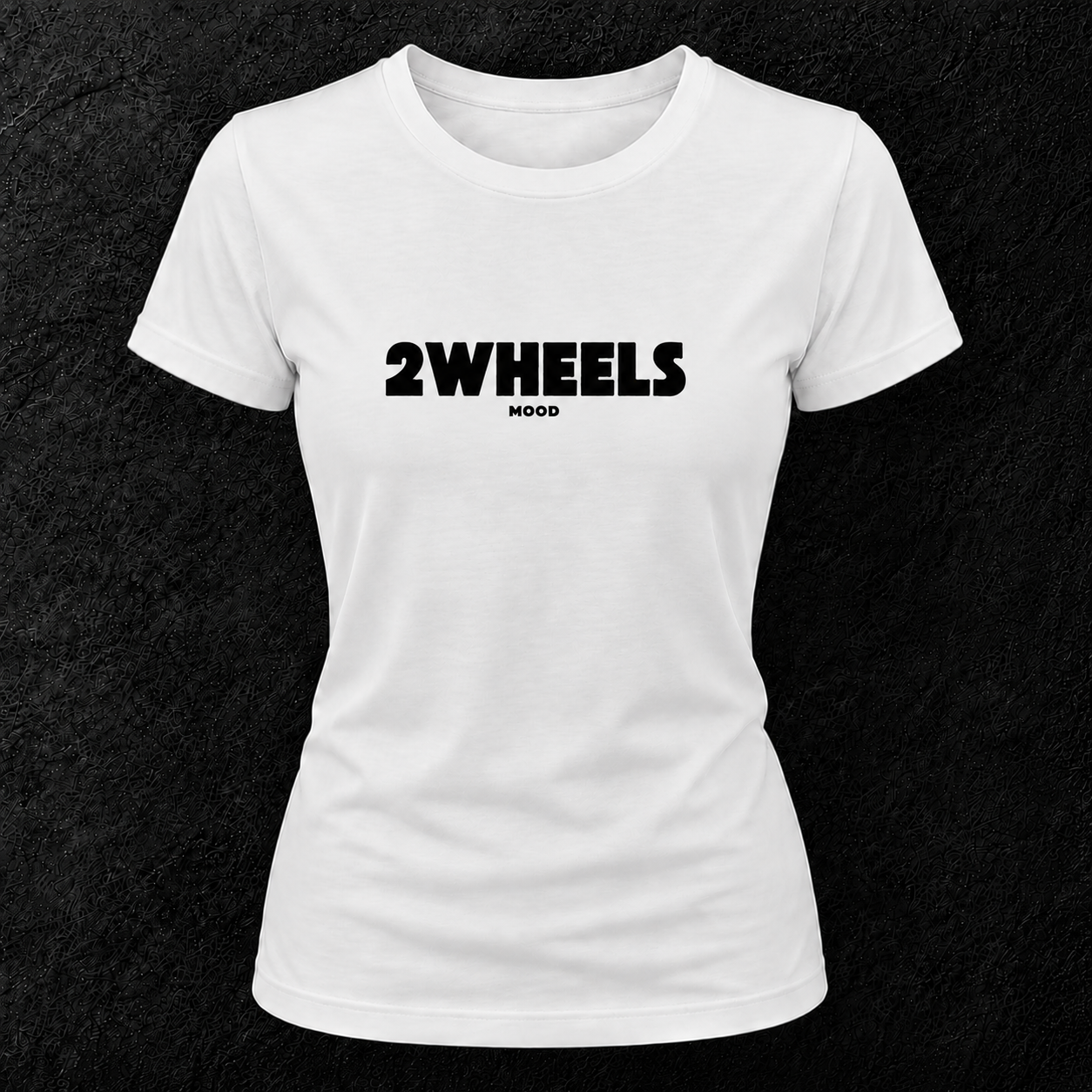 T-shirt blanc " 2wheels mood "