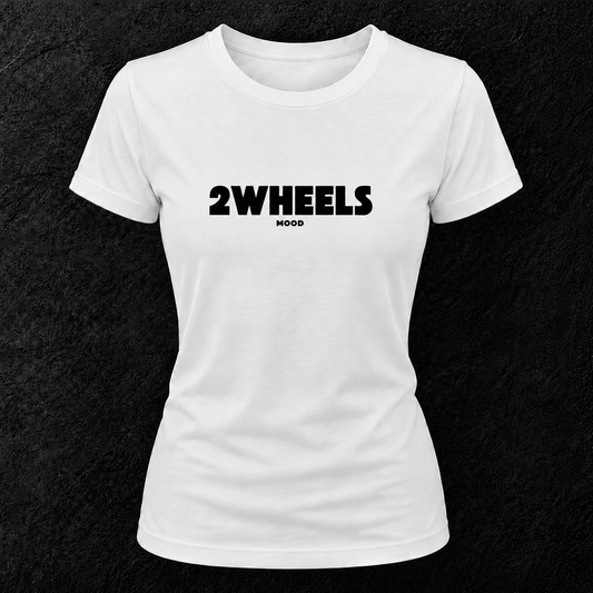 T-shirt blanc " 2wheels mood "
