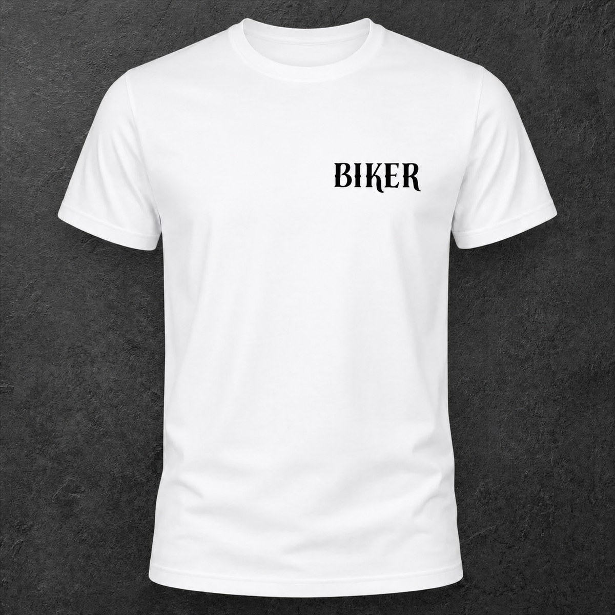 T-shirt blanc " Biker "
