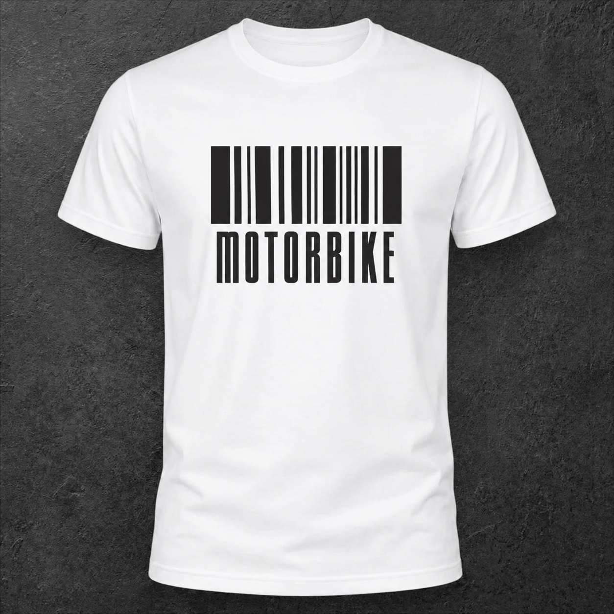 T-shirt blanc " Motorbike "